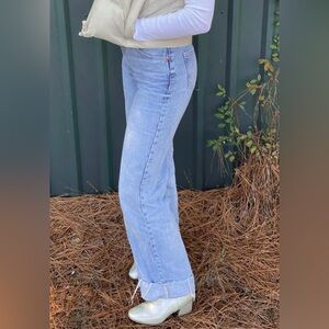 Zara Light Blue Flare Jeans